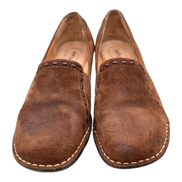 Softspots Dark Camel Color Womens Shoes Sz 8.5 Arch Support Leather Accents EUC - Picture 5 of 9
